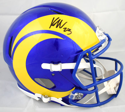 Kyren Williams Signed Los Angeles Rams Full Size Speed Authentic Helmet