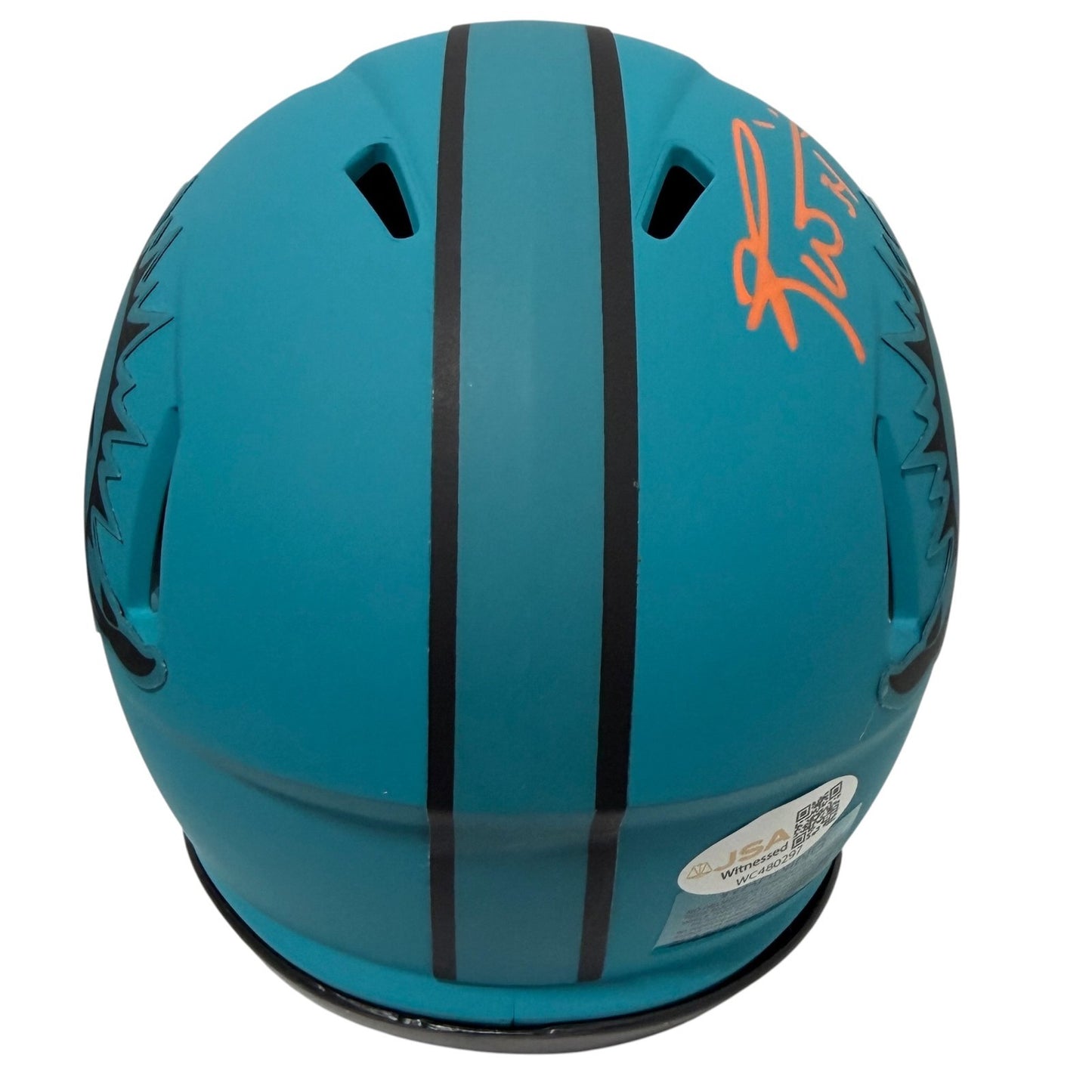 Ricky Williams Signed Miami Dolphins Rave Mini Helmet Puff Puff Run JSA COA