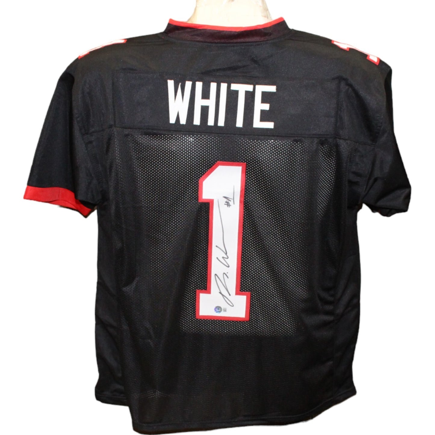Rachaad White Signed Tampa Bay Buccaneers Pro Style Black Jersey BAS