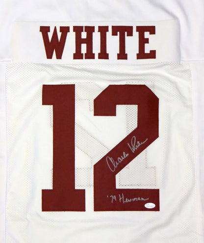 Charles White Signed USC Trojans Custom White Jersey
