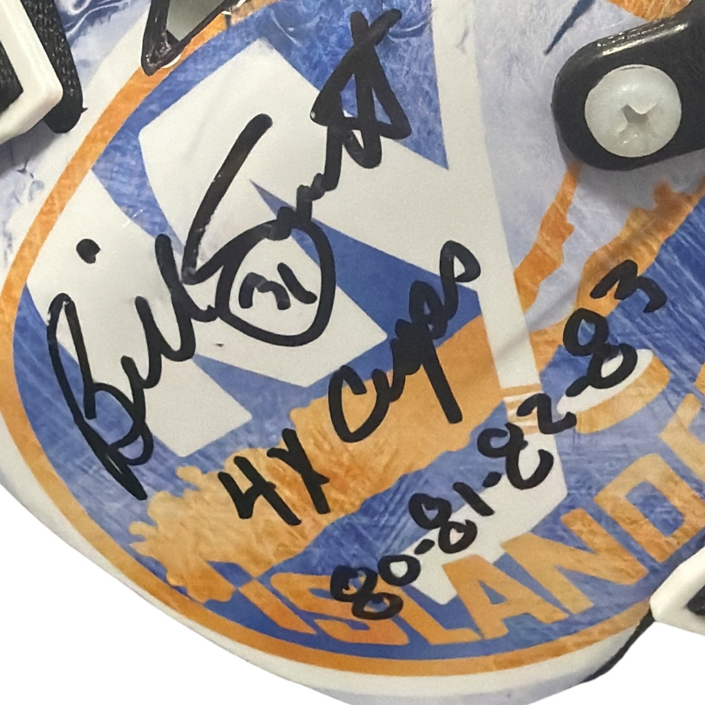 Billy Smith Signed New York Islanders Mini Goalie Mask - 4x Cup