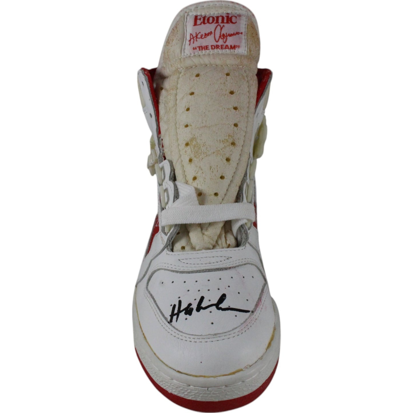 Hakeem Olajuwon Houston Rockets Autographed Etonic Shoe (Single)