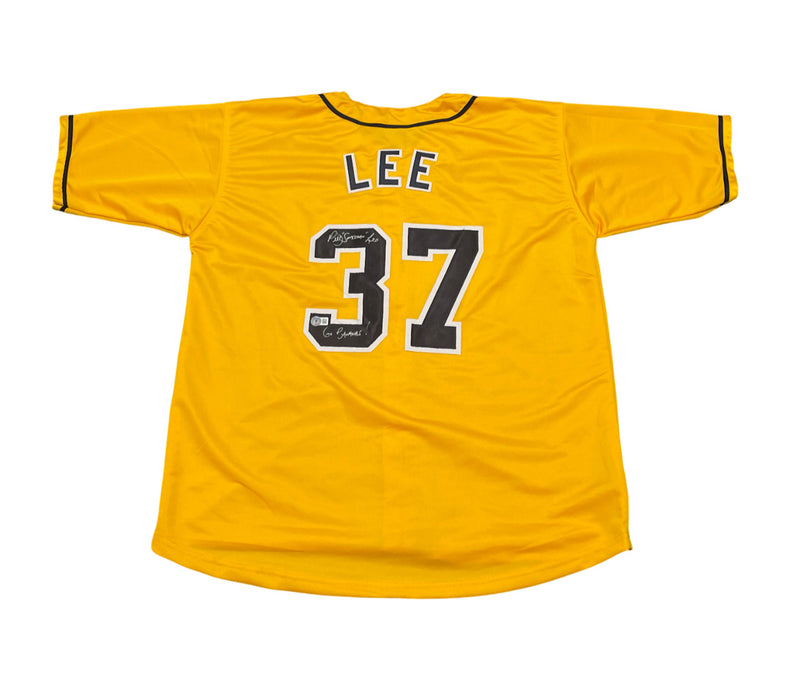Bill Lee Signed Savannah Bananas Custom Jersey (Go Bananas Inscription)