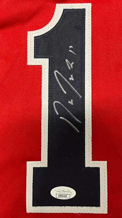Jose Ramirez Signed Cleveland Custom Red Baseball Jersey JSA