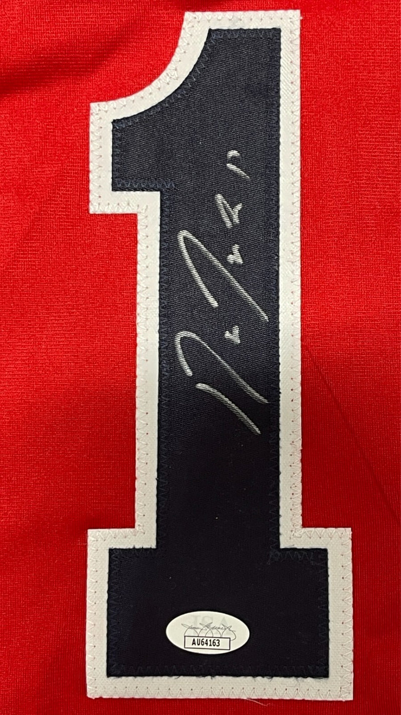 Jose Ramirez Signed Cleveland Custom Red Baseball Jersey JSA