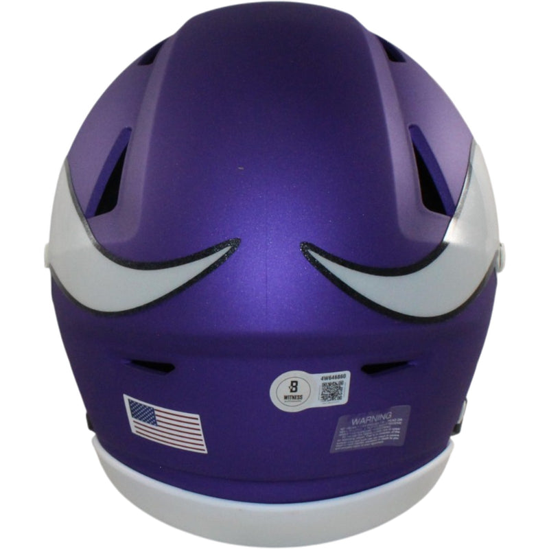 Justin Jefferson Minnesota Vikings Autographed Mid-Size Midi Helmet