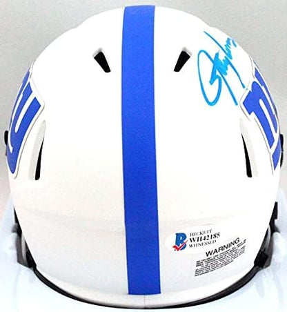 Lawrence Taylor Autographed New York Giants Lunar Speed Mini Helmet