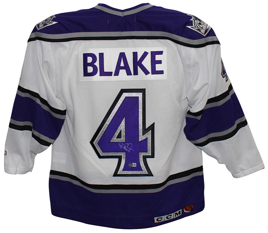 Rob Blake Autographed Los Angeles Kings White Replica Jersey