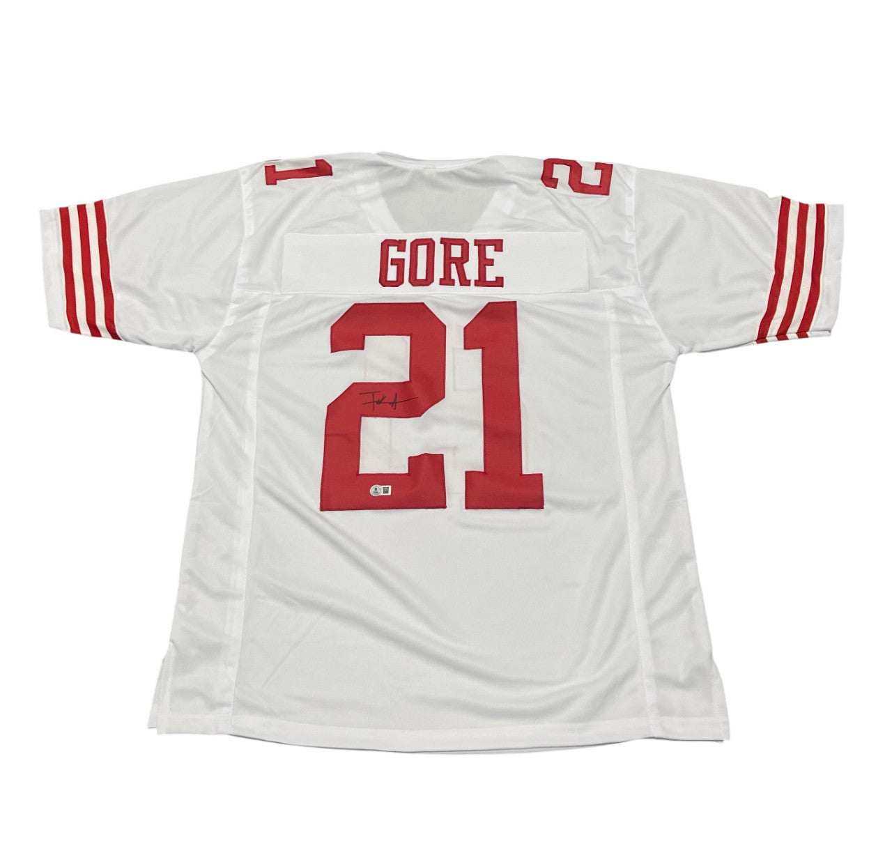 Frank Gore San Francisco 49ers Signed Custom White Jersey (Beckett COA)