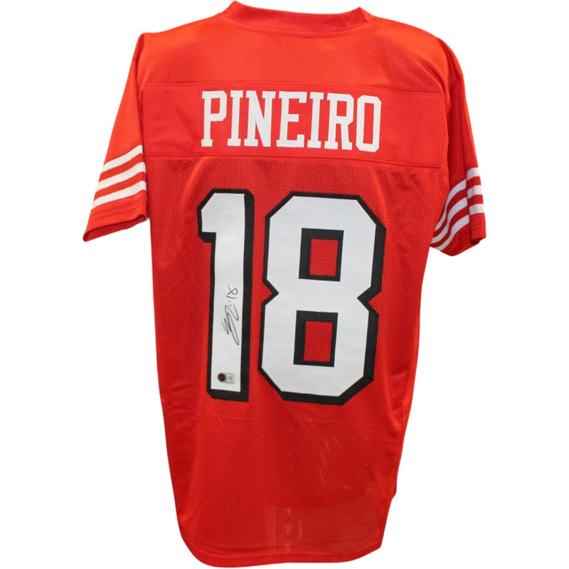 Eddie Pineiro Autographed Red Custom Jersey