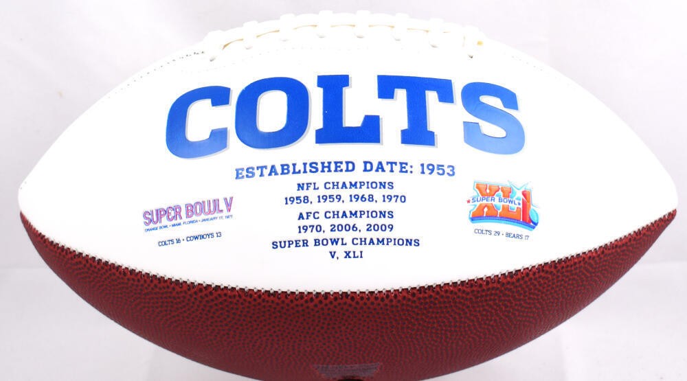 Anthony Richardson Signed Indianapolis Colts Black Logo Football