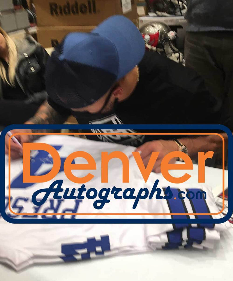 Dak Prescott Autographed Dallas Cowboys Custom Jersey (White)