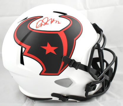 David Montgomery Autographed Houston Texans Lunar Speed Full Size Helmet
