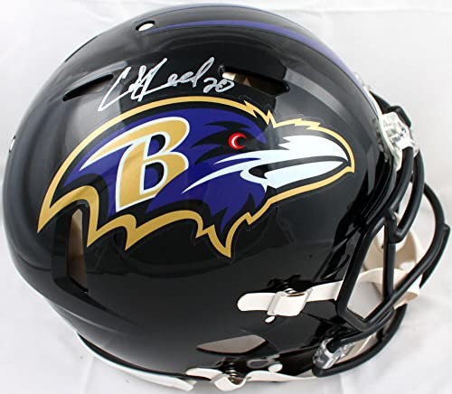 Ed Reed Signed Baltimore Ravens Full Size Speed Authentic Helmet
