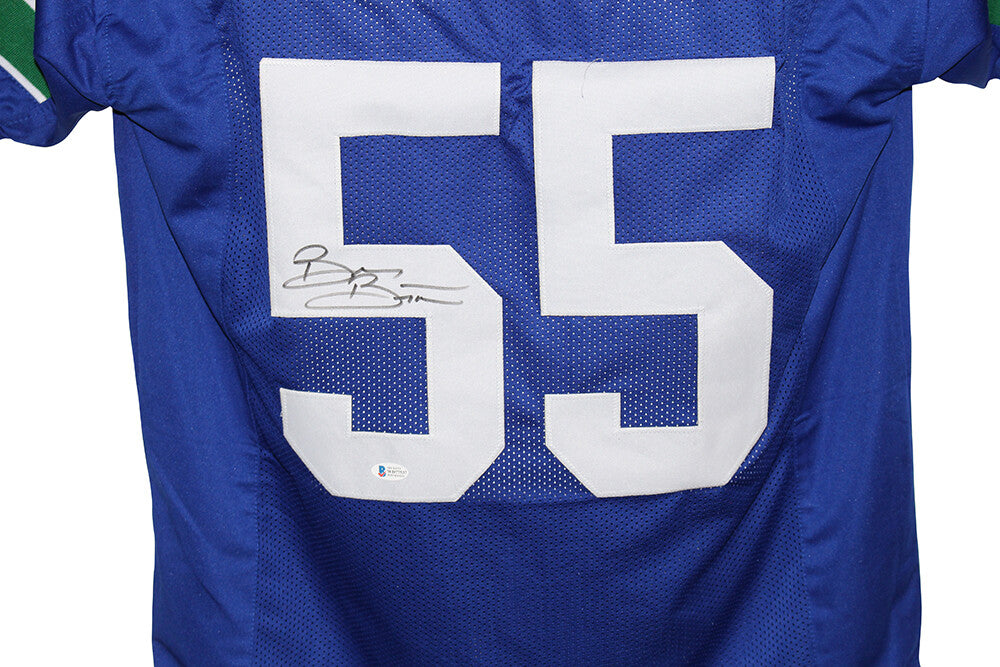 Brian Bosworth Signed Seattle Seahawks Custom Pro Style Jersey