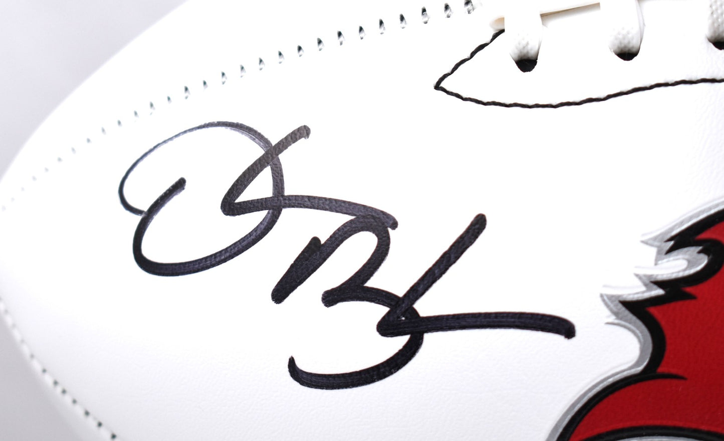 Derrick Brooks Autographed Tampa Bay Buccaneers Logo Football