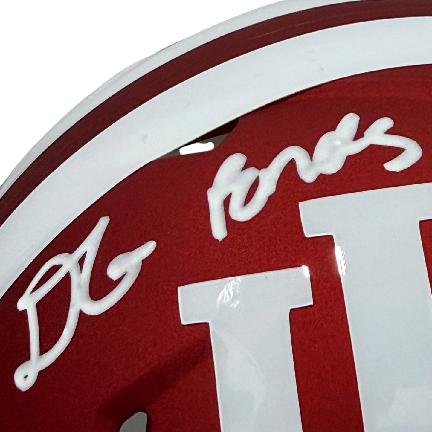 D'Angelo Ponds Signed Indiana Hoosiers Mini Helmet