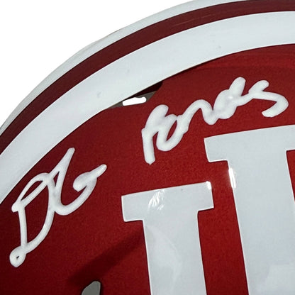 D'Angelo Ponds Signed Indiana Hoosiers Mini Helmet