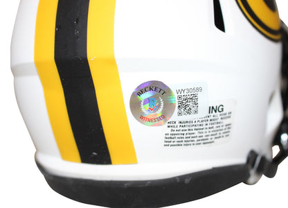 Quay Walker Signed Green Bay Packers Lunar Mini Helmet (BAS)