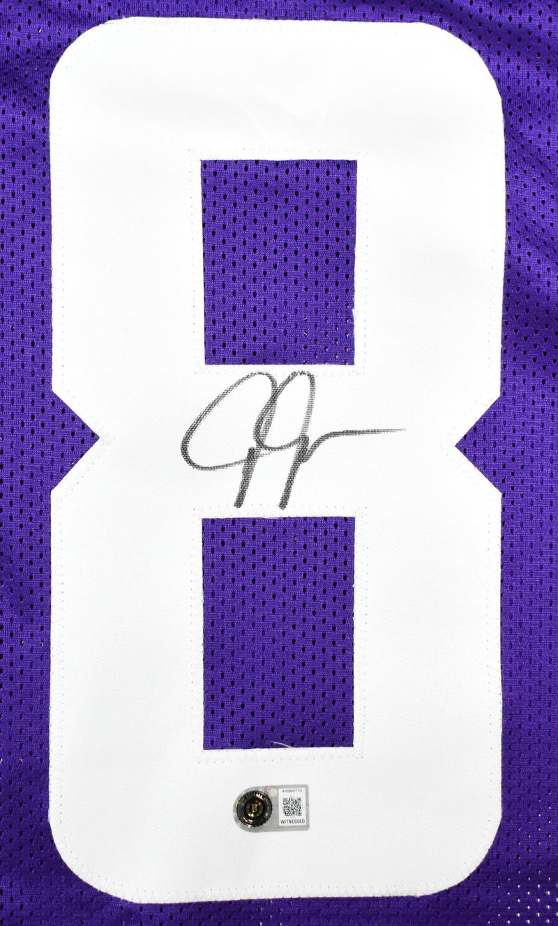 Justin Jefferson Autographed Minnesota Vikings Purple Custom Jersey