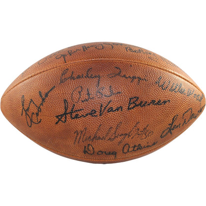 Dawson, Csonka & Van Buren Multi-Signed Wilson Rozelle NFL Football
