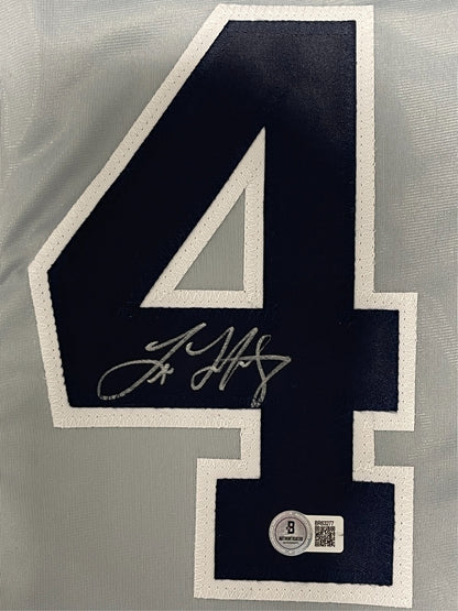 Tino Martinez Signed New York Yankees Custom Jersey (BAS COA)