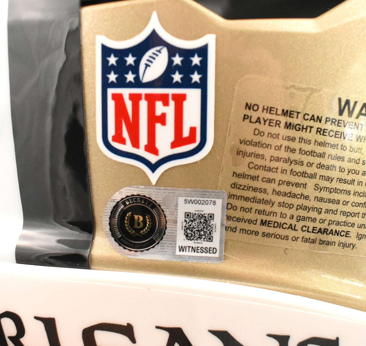 Drew Brees Signed New Orleans Saints Full Size Axiom Helmet