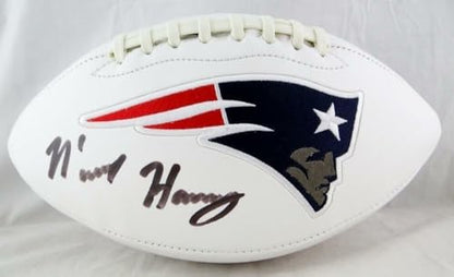 N'Keal Harry Signed New England Patriots Logo Football
