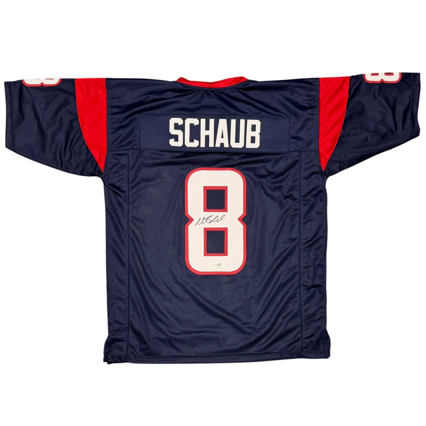 Matt Schaub Signed Houston Texans Custom Football Jersey JSA