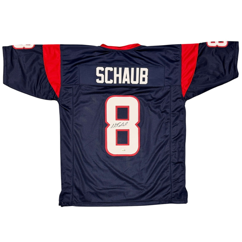 Matt Schaub Signed Houston Texans Custom Football Jersey JSA