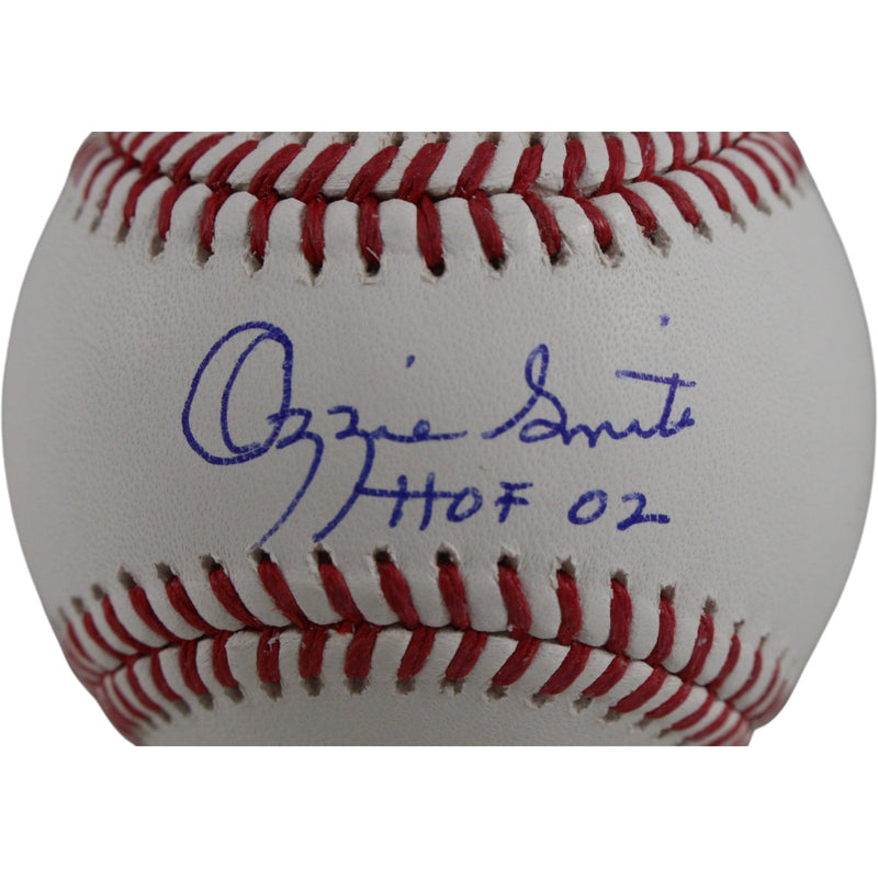 Ozzie Smith St. Louis Cardinals Autographed MLB Baseball (HOF Inscription)