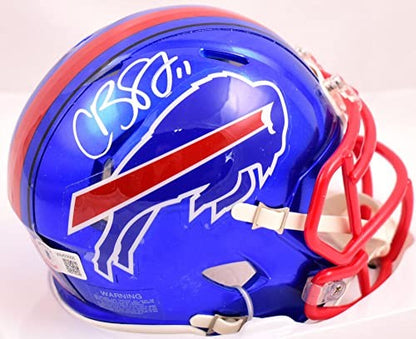 Cole Beasley Signed Buffalo Bills Flash Speed Mini Helmet
