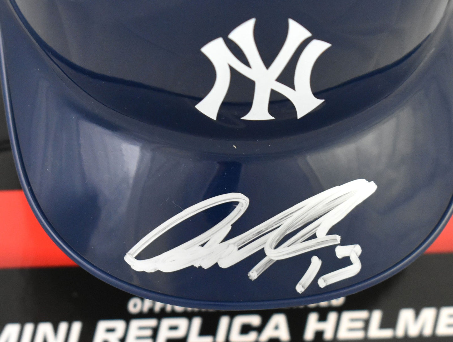 Jazz Chisholm Jr. Autographed New York Yankees Mini Batting Helmet