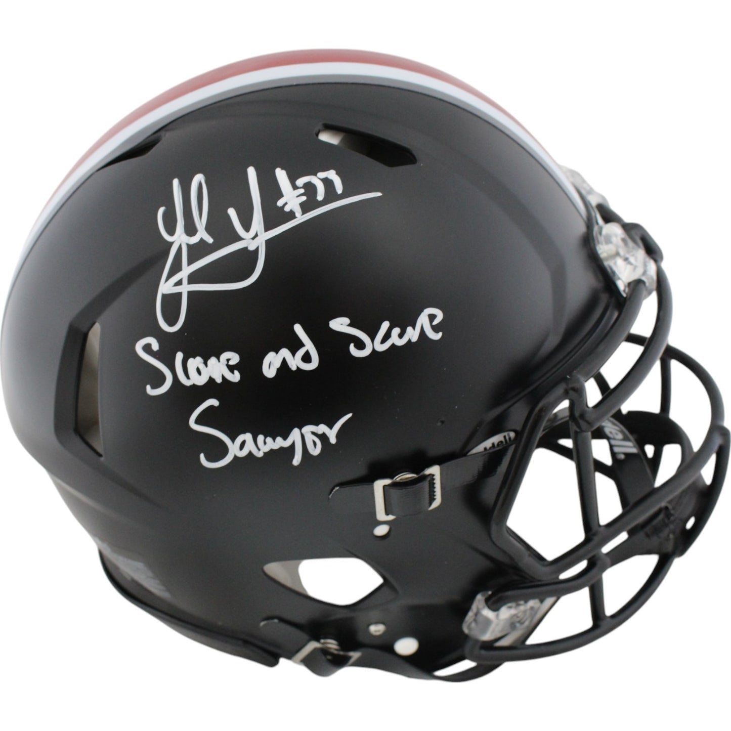 Jack Sawyer Ohio State Buckeyes Signed Authentic Full Size Helmet