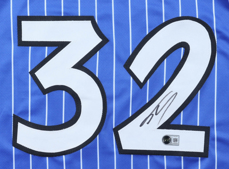 Shaquille O'Neal Autographed Orlando Magic Blue Pinstripe Jersey
