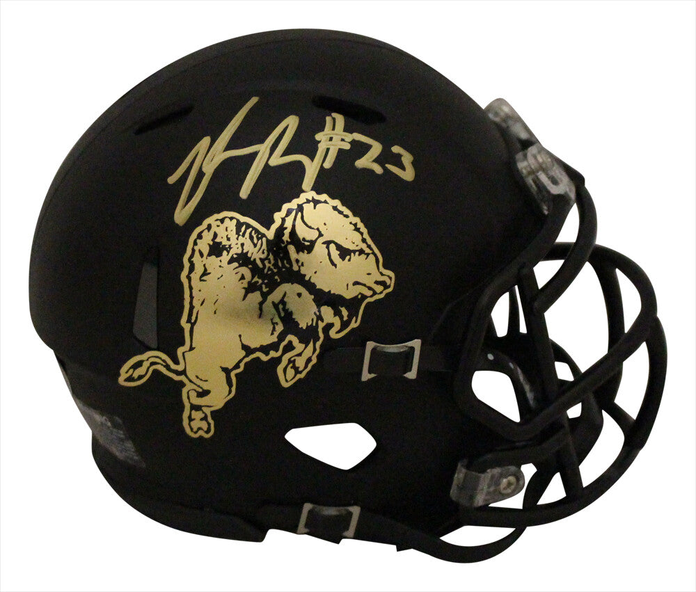 Phillip Lindsay Autographed Colorado Buffaloes Chrome Mini Helmet