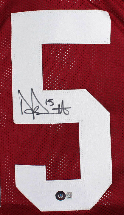 Dak Prescott Autographed Maroon College Style Custom Jersey