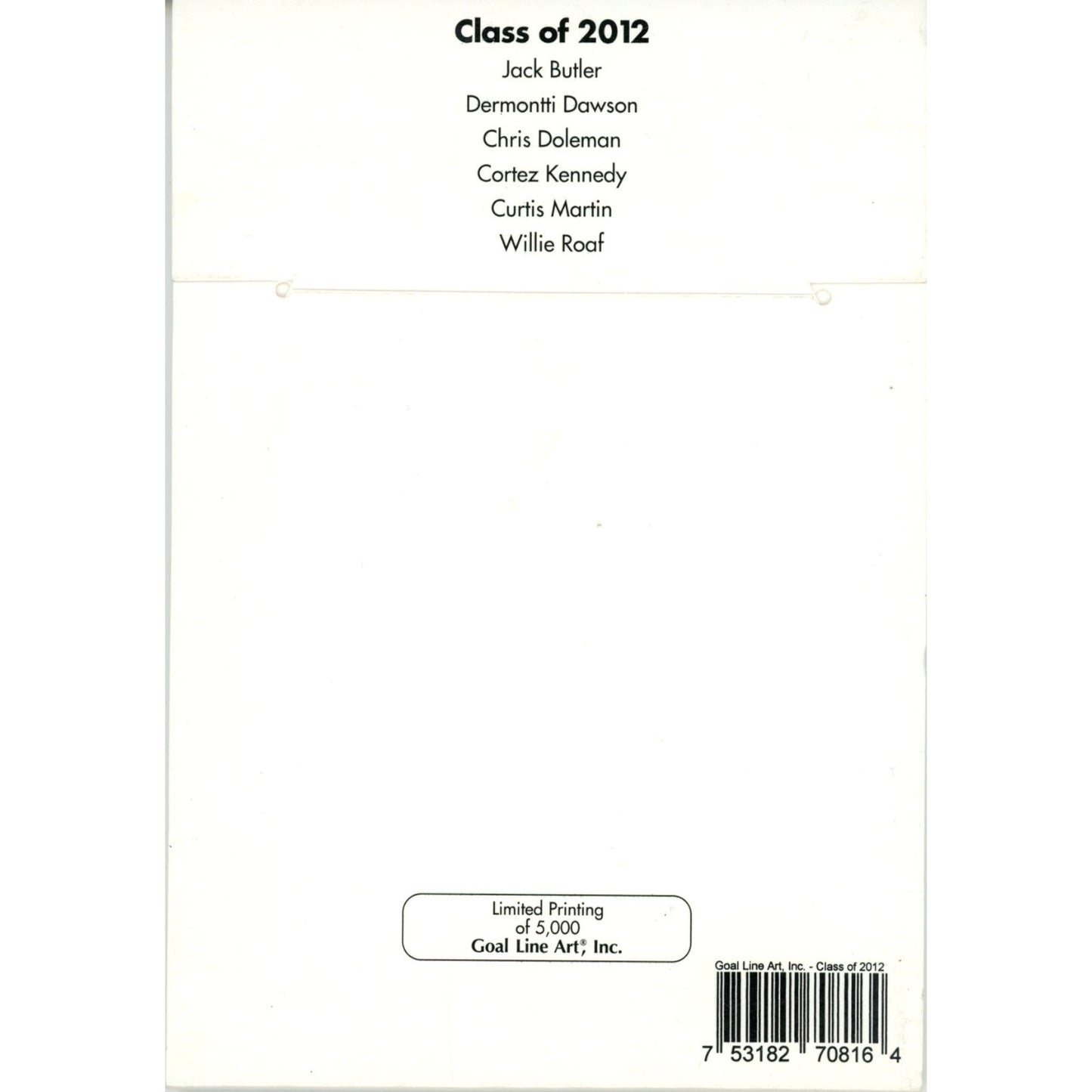 2012 Hall of Fame Multi-Signed Goal Line Art Card Set