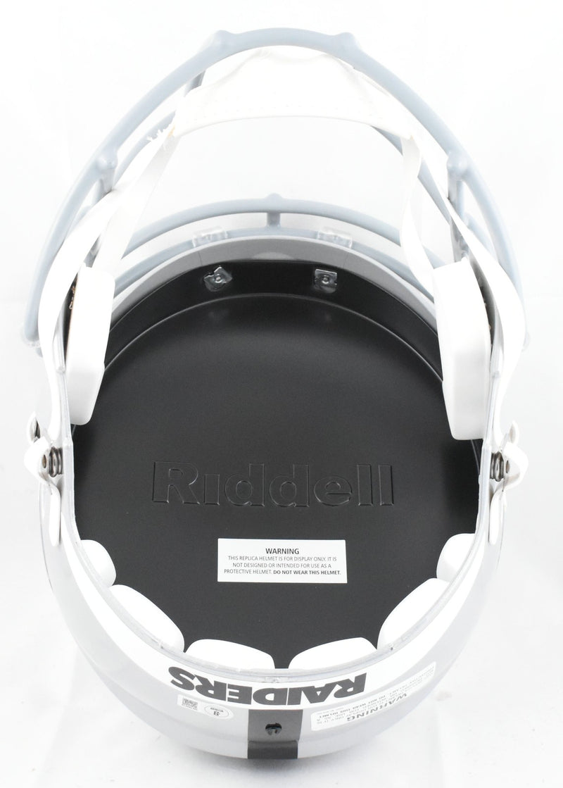 Geno Smith Autographed Las Vegas Raiders Full Size Speed Helmet