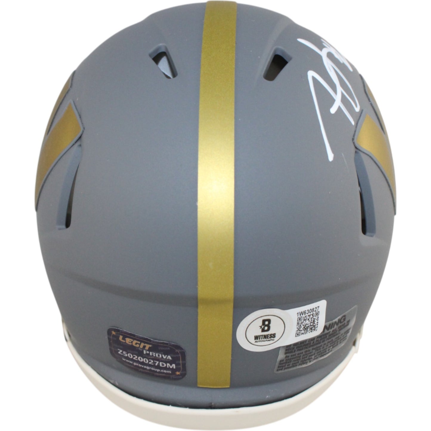 Frankie Luvu Washington Commanders Autographed Slate Mini Helmet