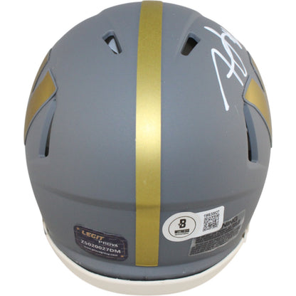 Frankie Luvu Washington Commanders Autographed Slate Mini Helmet
