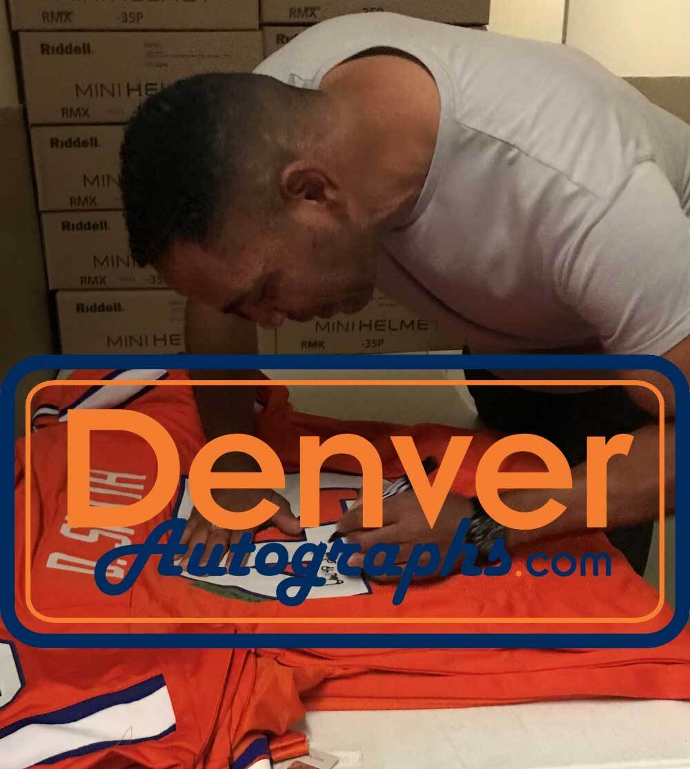 Dennis Smith Denver Broncos Autographed Custom Orange Jersey