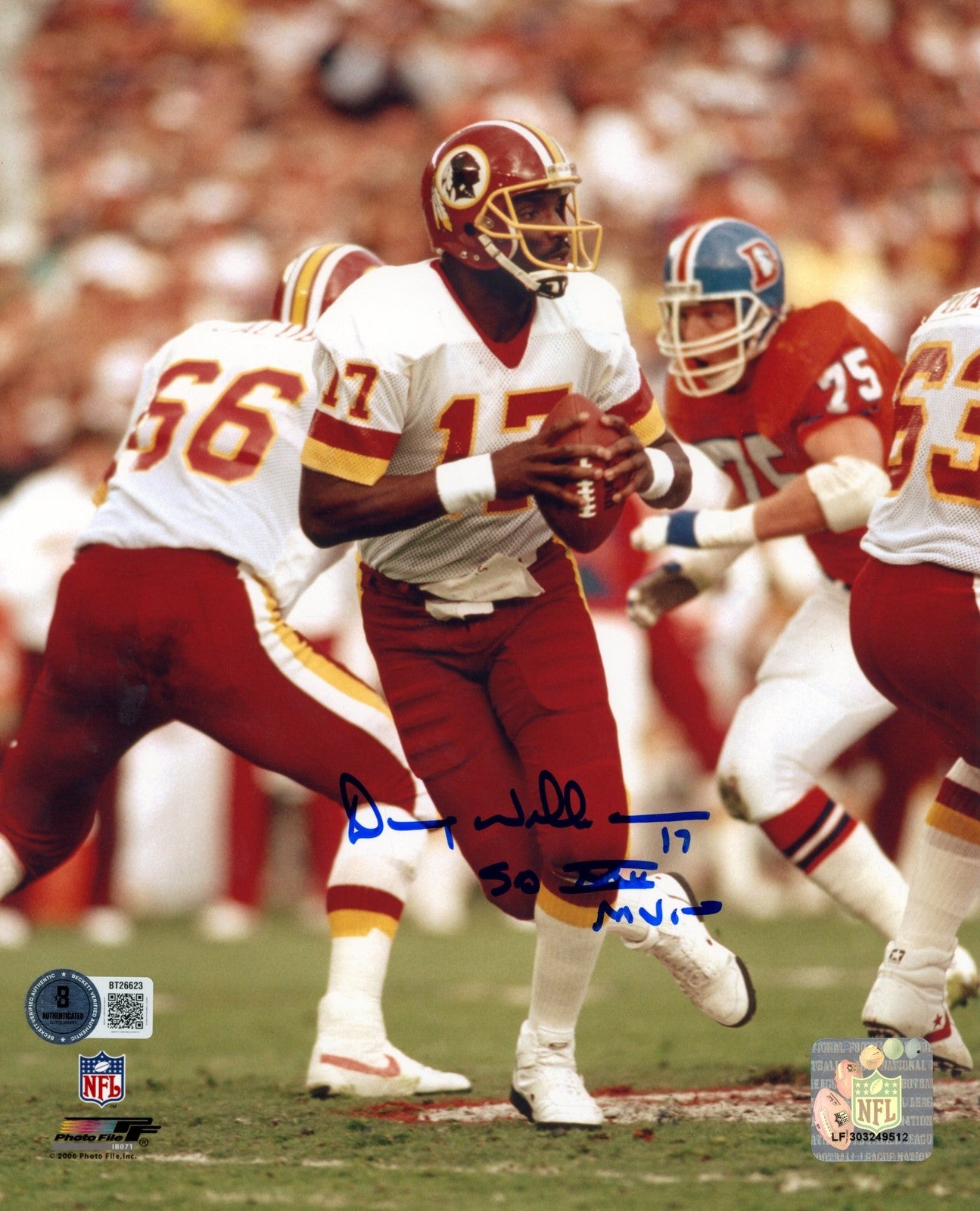 Doug Williams Signed Washington Redskins 8x10 Photo