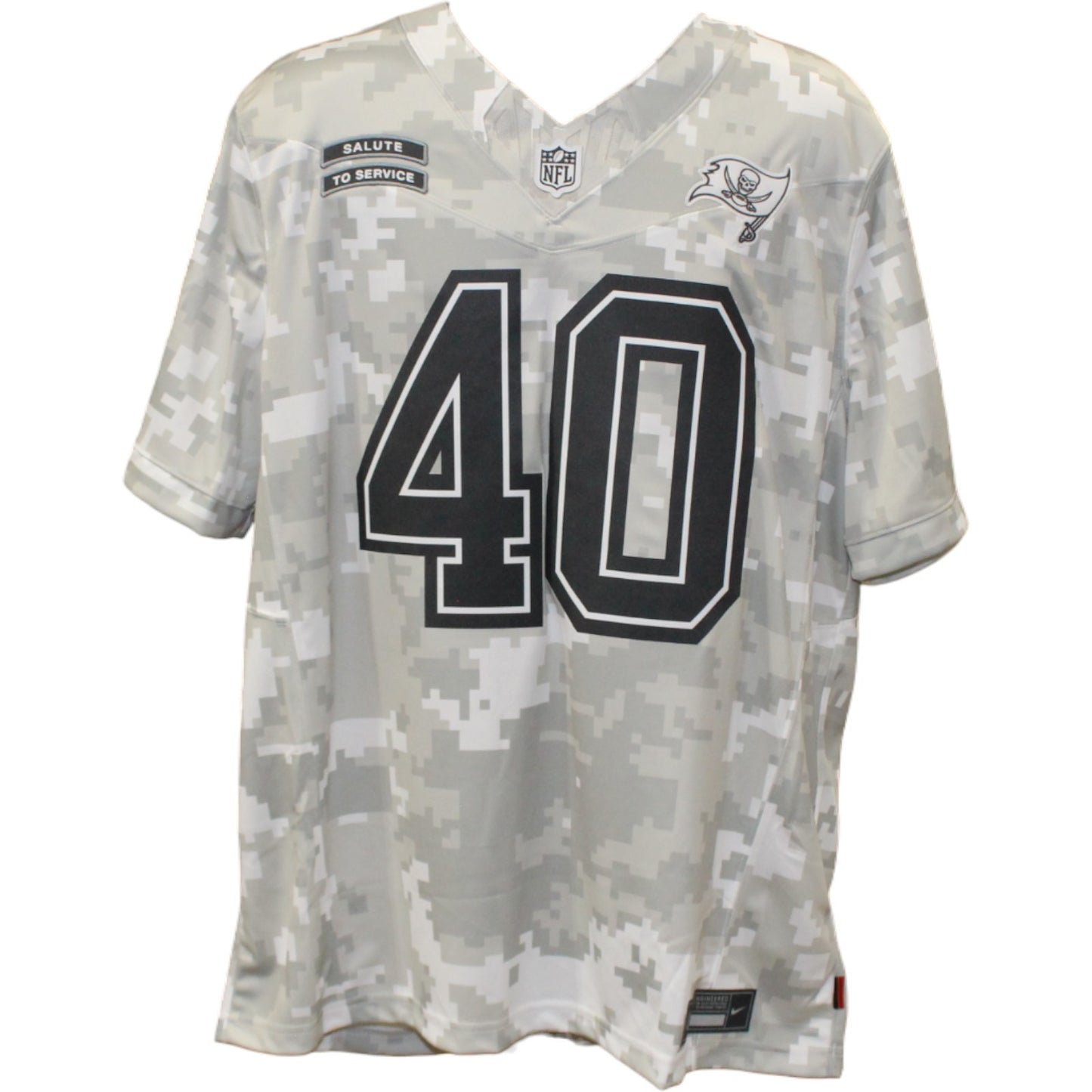 Mike Alstott Signed Tampa Bay Buccaneers Arctic Camo Custom Jersey