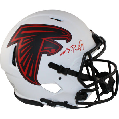 Michael Penix Atlanta Falcons Autographed Full Size Authentic Lunar Helmet