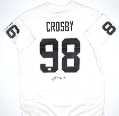Maxx Crosby Autographed Las Vegas Raiders White Nike Jersey