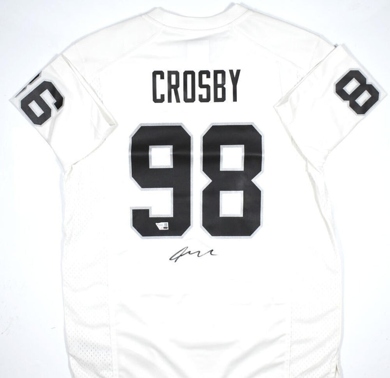 Maxx Crosby Autographed Las Vegas Raiders White Nike Jersey