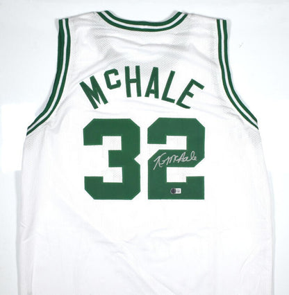 Kevin McHale Signed White Custom Basketball Jersey