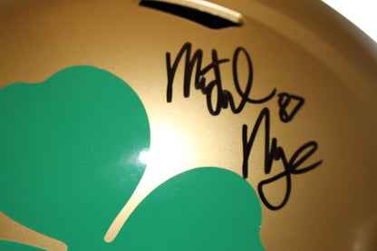 Michael Mayer Signed Notre Dame Fighting Irish Full Size Shamrock Helmet BAS