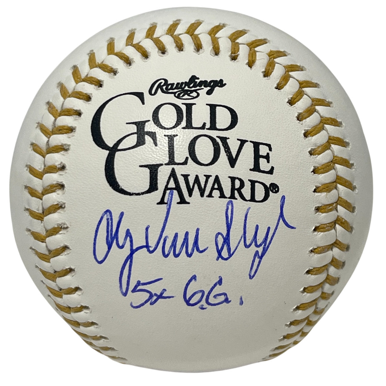 Andy Van Slyke Signed Rawlings Gold Glove Baseball (5x GG)